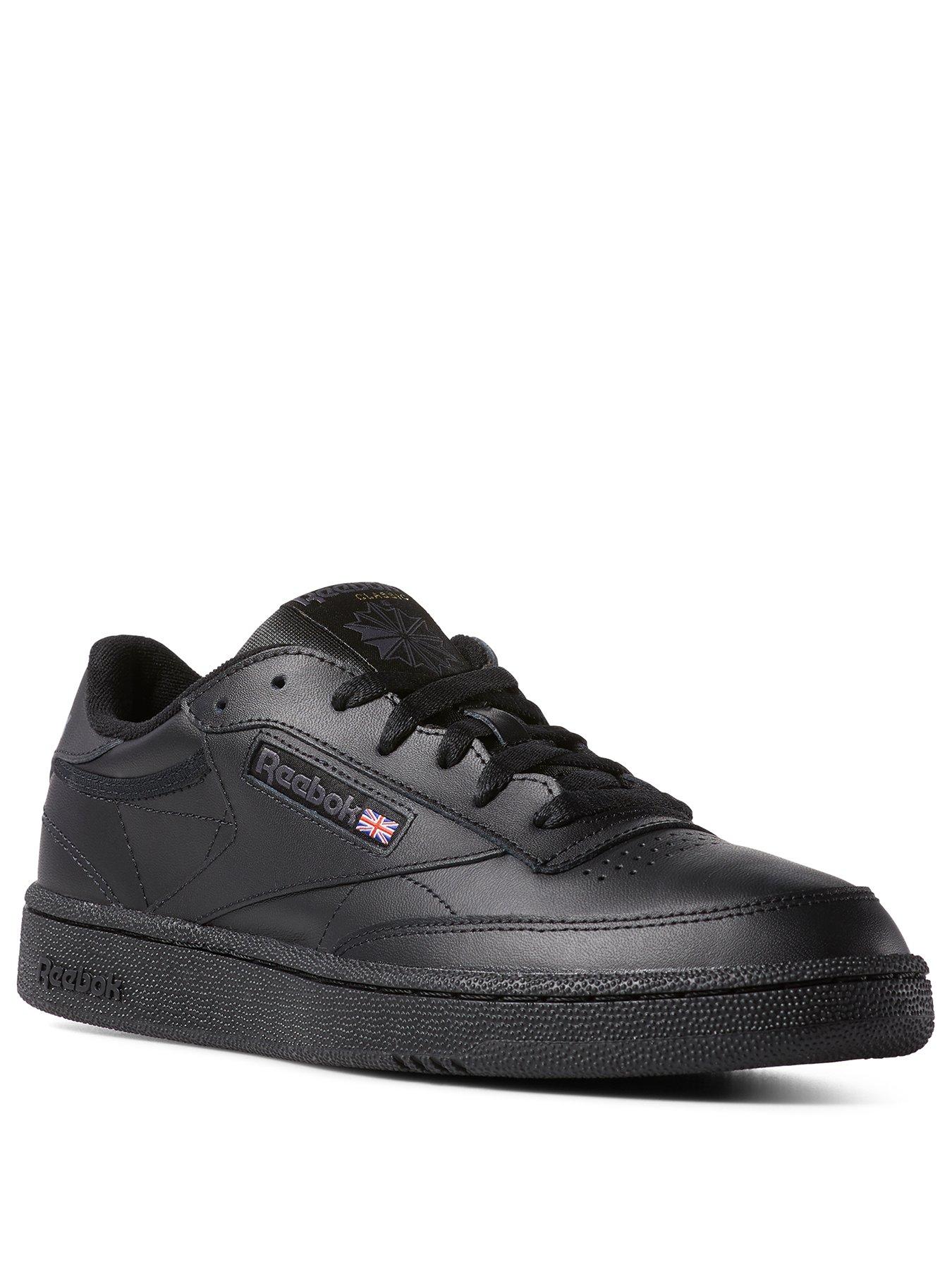 Reebok classic deals black shoes