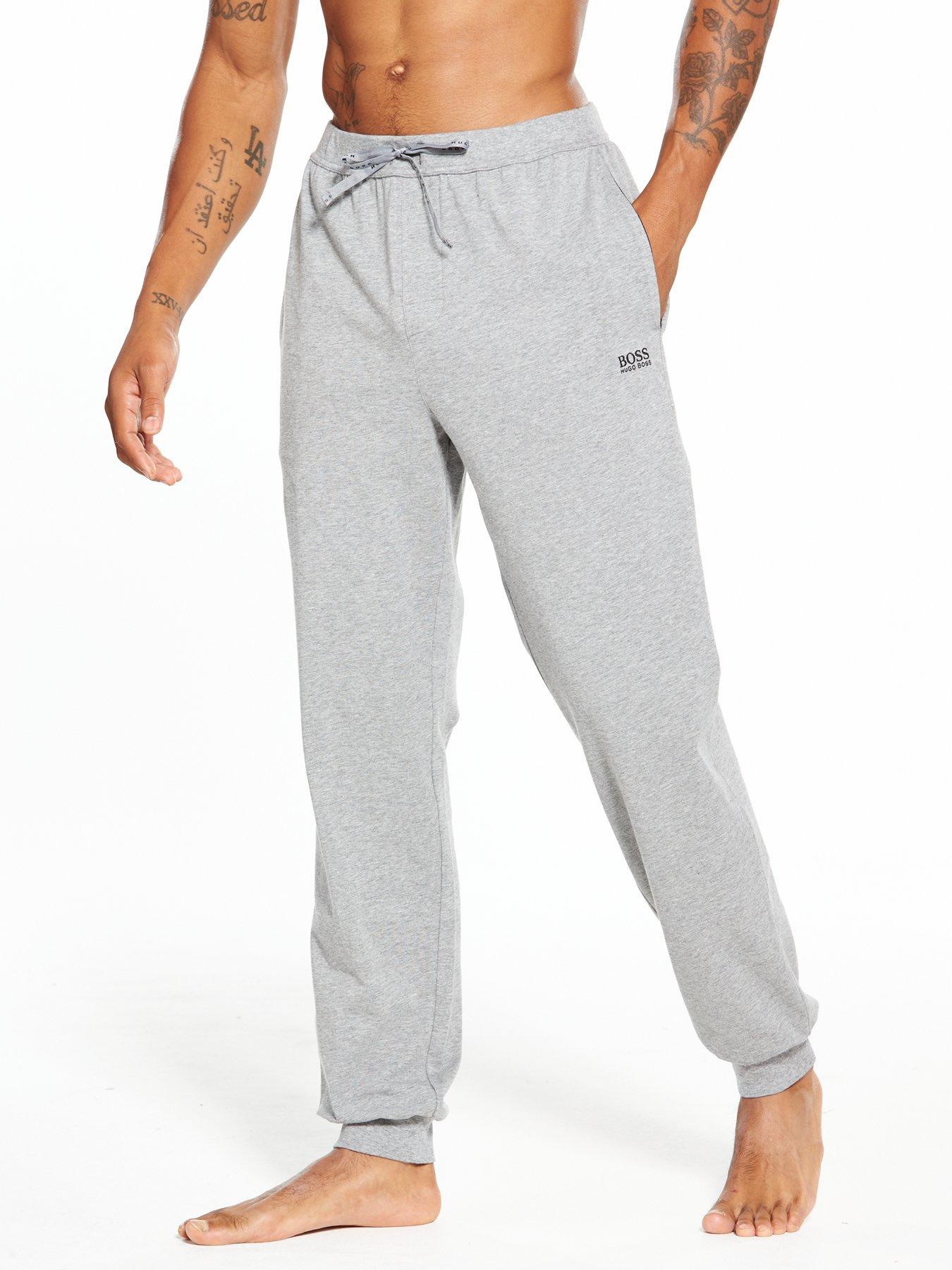boss bodywear lounge logo tracksuit grey