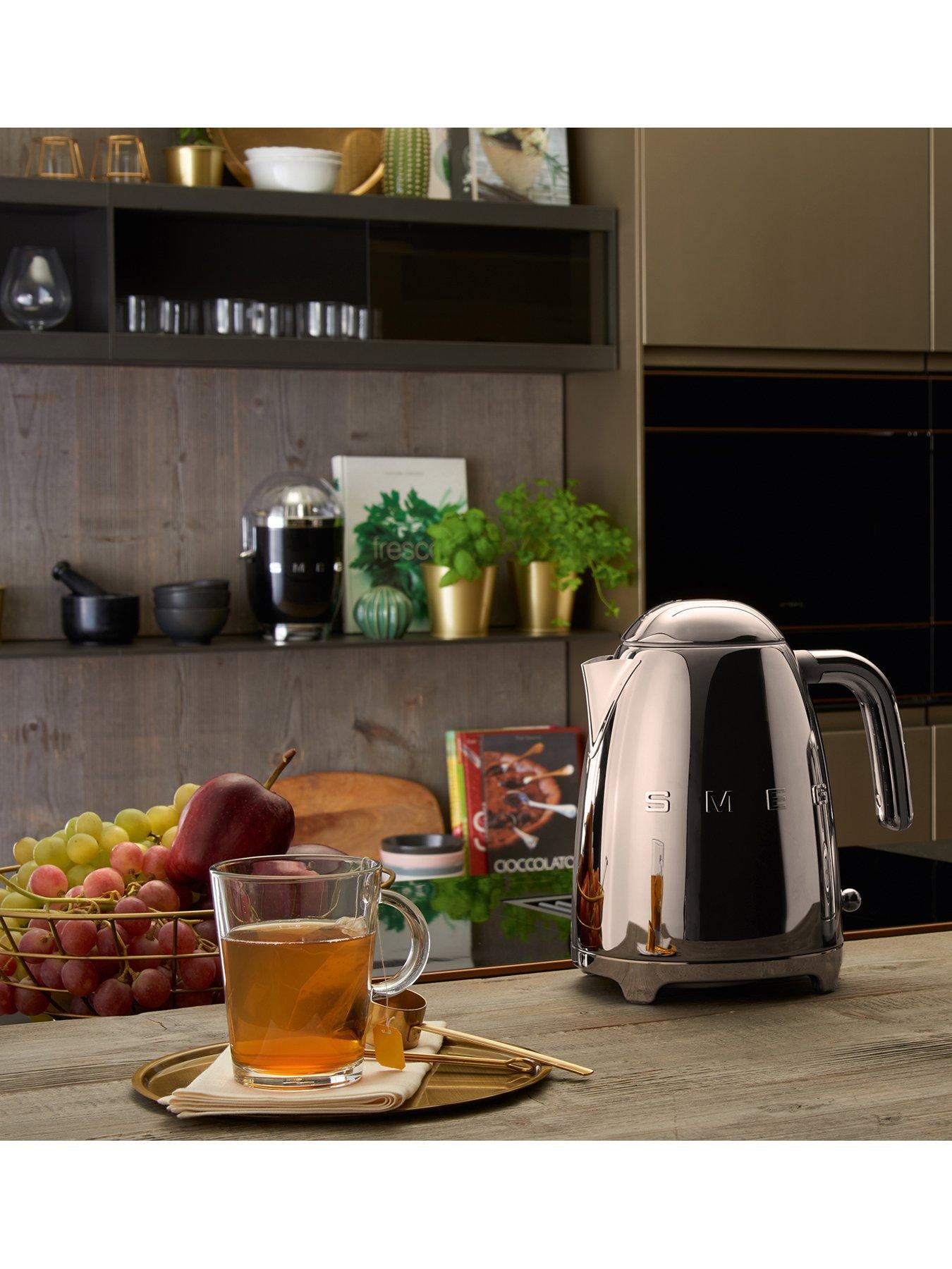 Smeg KLF03 Retro Style Jug Kettle, 300W, Stainless Steel Very