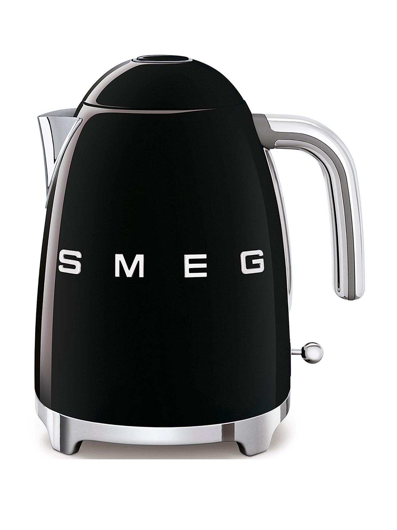 Product photograph of Smeg Klf03 Retro Style Jug Kettle 300w 1 7l - Black from very.co.uk