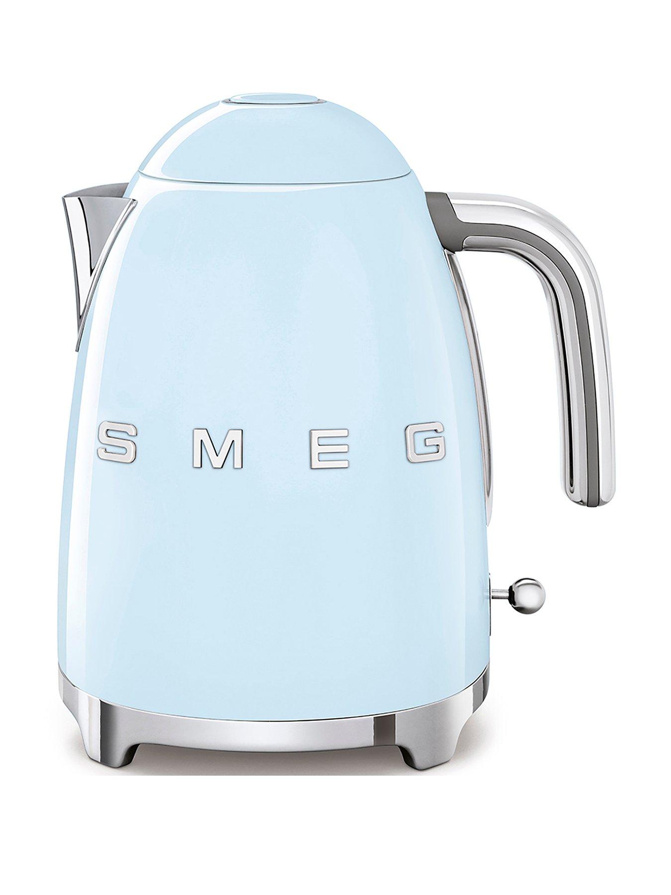 Product photograph of Smeg Klf03 Retro Style Jug Kettle 300w 1 7l - Pastel Blue from very.co.uk