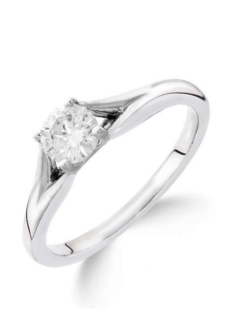 love-diamond-9ct-white-gold-14nbspcarat-diamond-solitaire-with-tapered-shoulders-ring