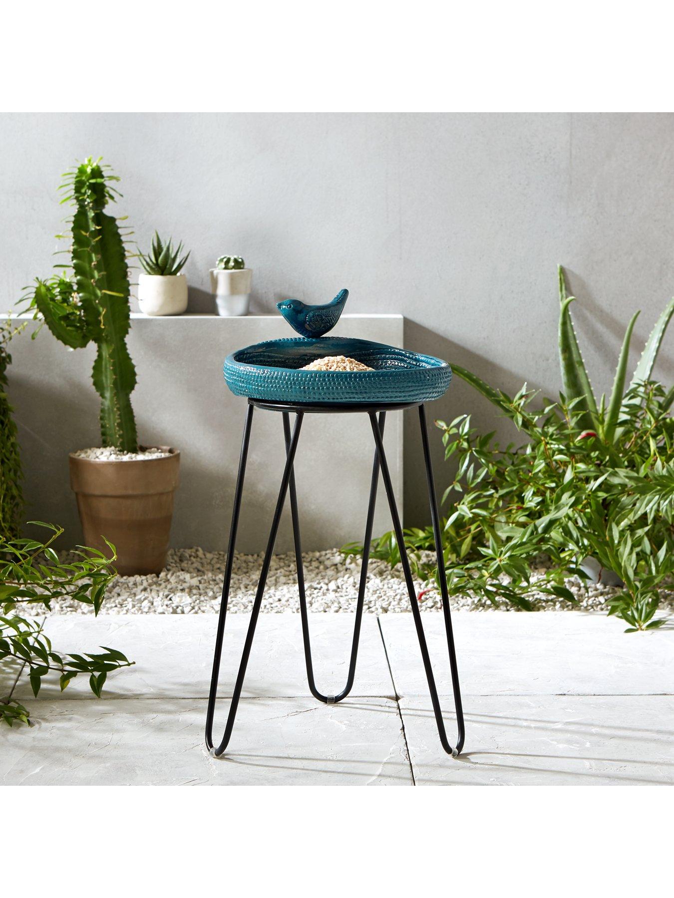 Product photograph of Very Home Birdbath On Metal Stand from very.co.uk