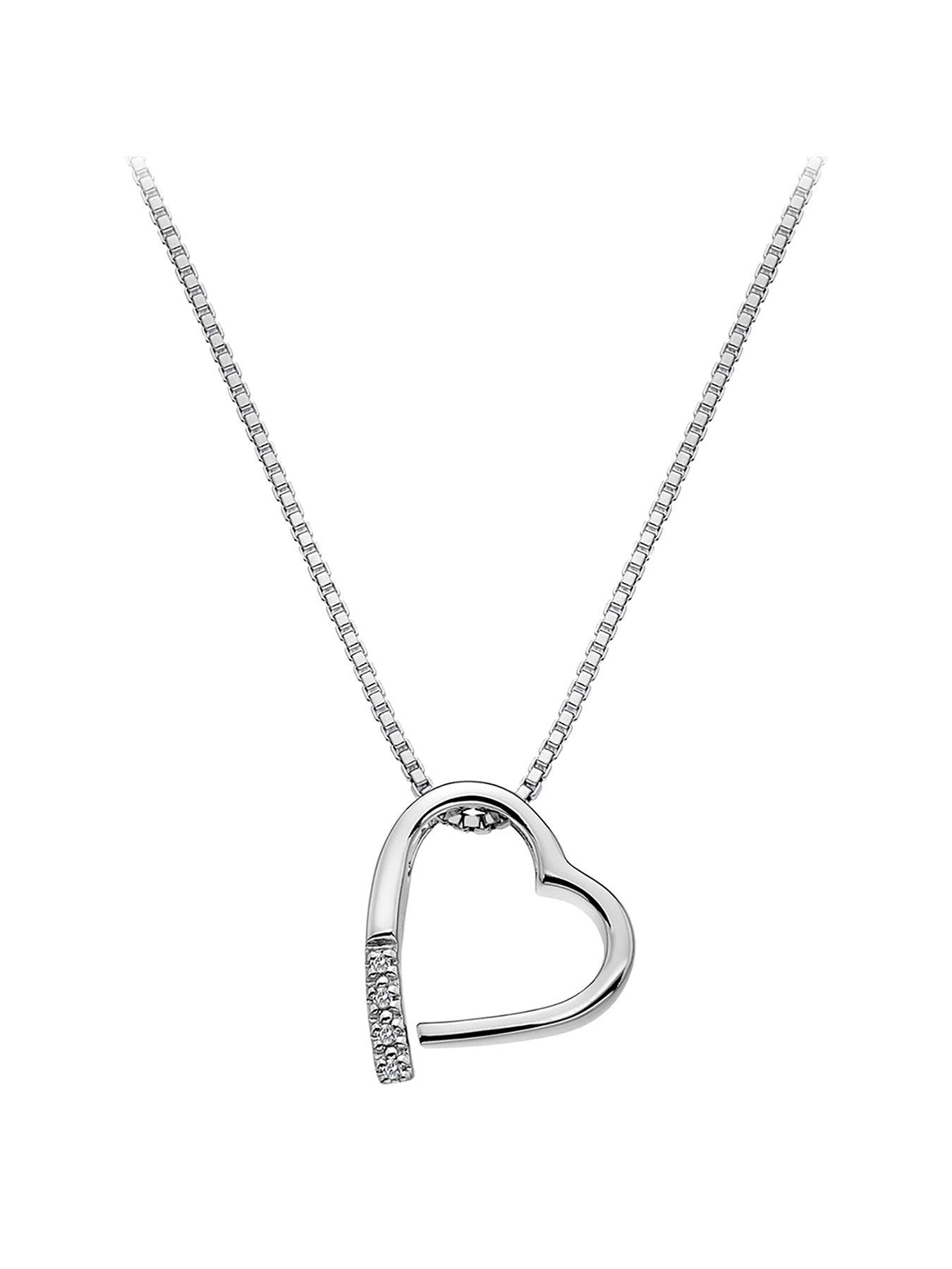 Product photograph of Hot Diamonds Sterling Silver Memories Pendant from very.co.uk
