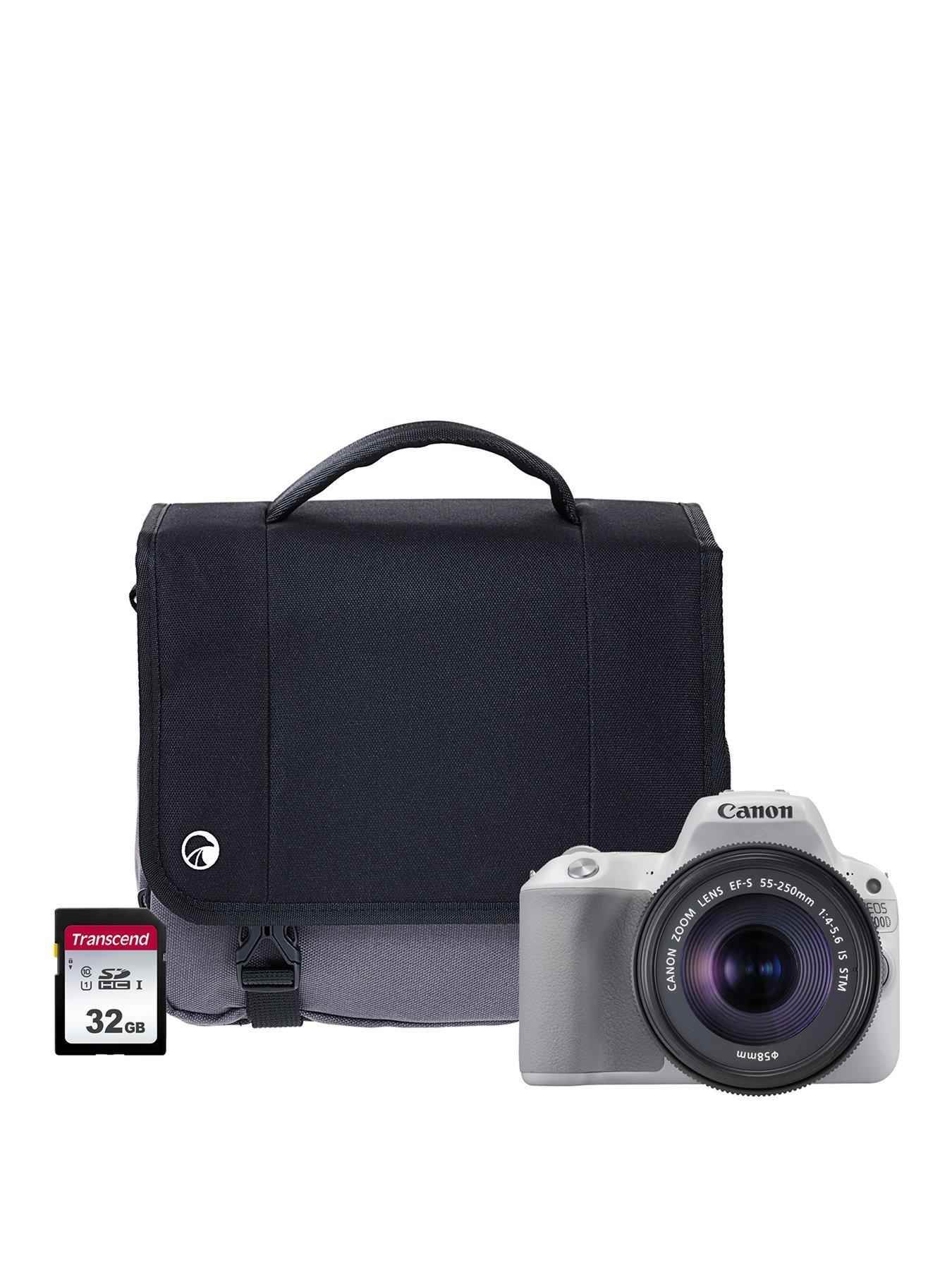 Canon Eos 200D White Slr Camera Kit Including 18-55Mm Is Stm Lens, 16Gb Sd Card And Case