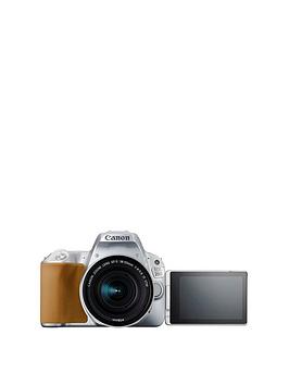Canon Eos 200D Slr Camera In Silver With 18-55Mm Is Stm Silver Lens 24.2Mp 3.0Lcd Fhd