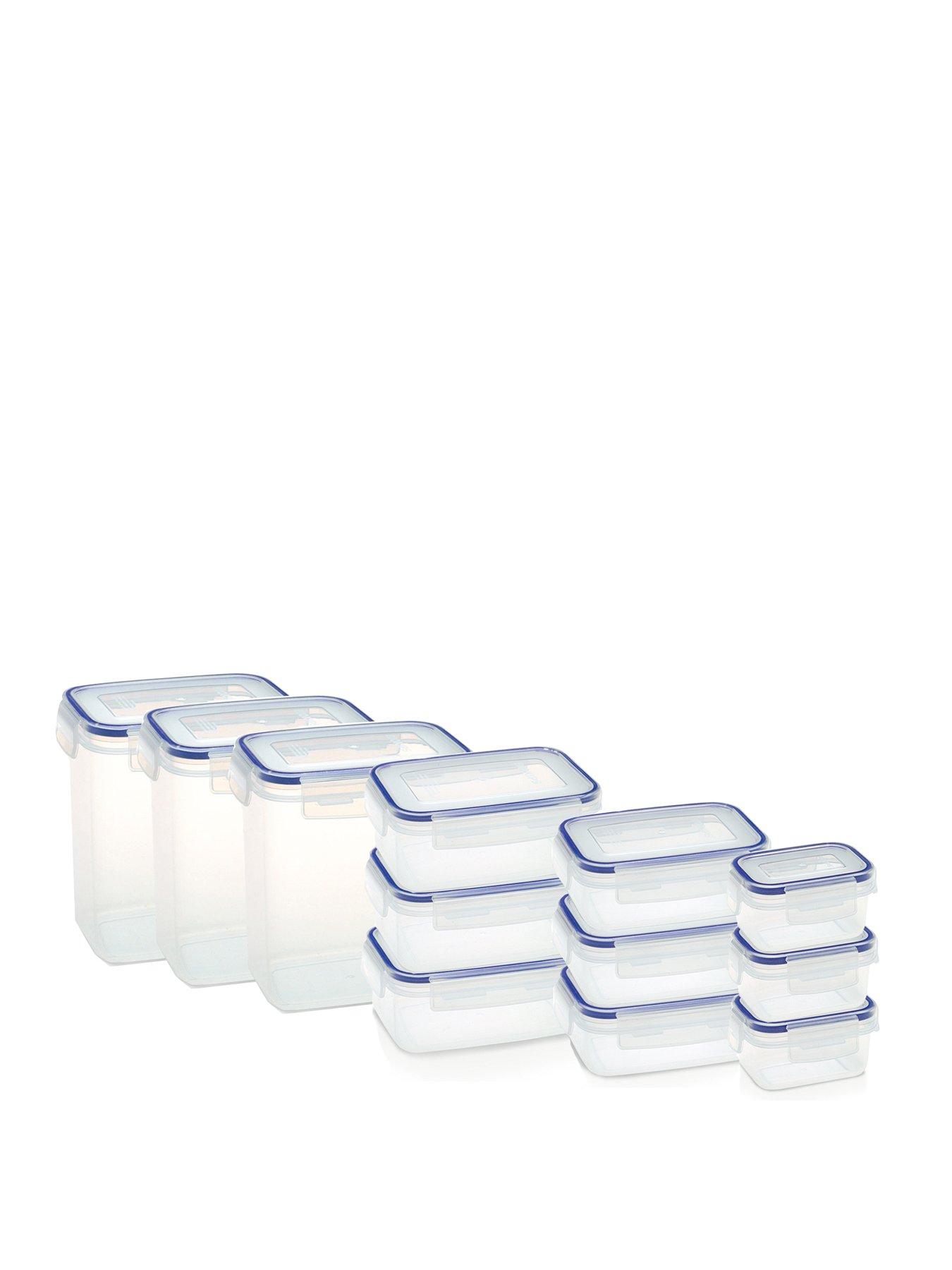 Product photograph of Addis Clip Amp Close 12-piece Food Storage Container Set from very.co.uk