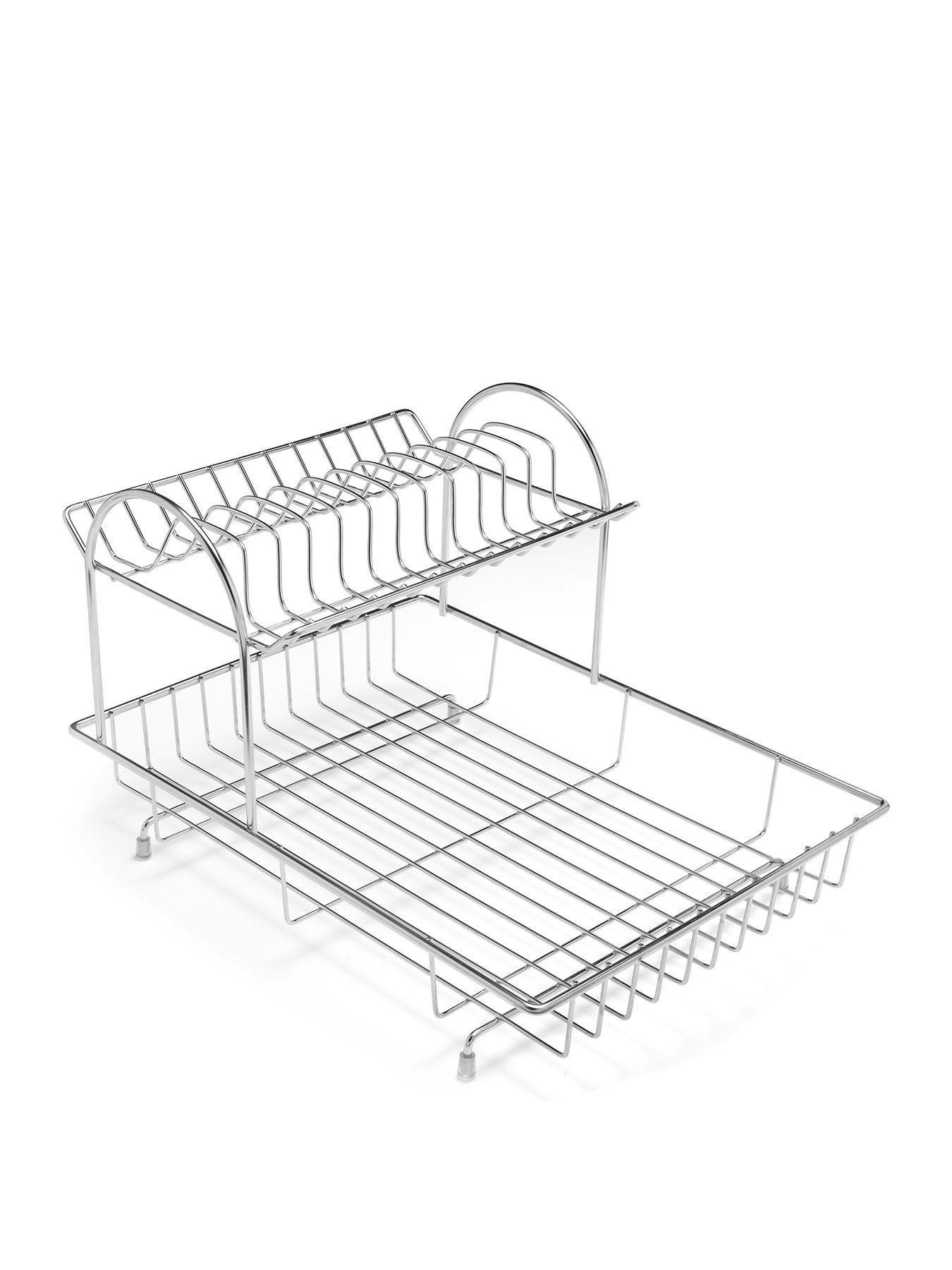 Product photograph of Addis 2-tier Dish Draining Rack from very.co.uk