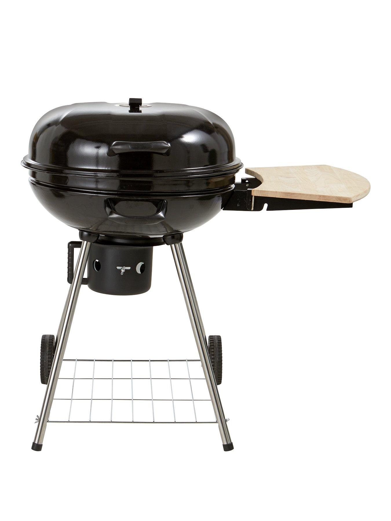 22 inch Kettle Grill Charcoal with Side Table and FREE Cover | very.co.uk