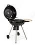  image of 22-inch-kettle-grill-charcoal-bbq-with-side-table-and-free-cover