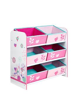 Product photograph of Hello Home Flowers And Birds Kids Storage Unit from very.co.uk