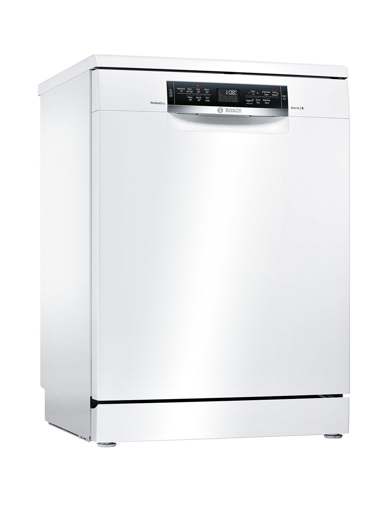 Bosch Serie 6 Sms67Mw00G 14-Place Full Size Dishwasher With Perfectdry Technology – White