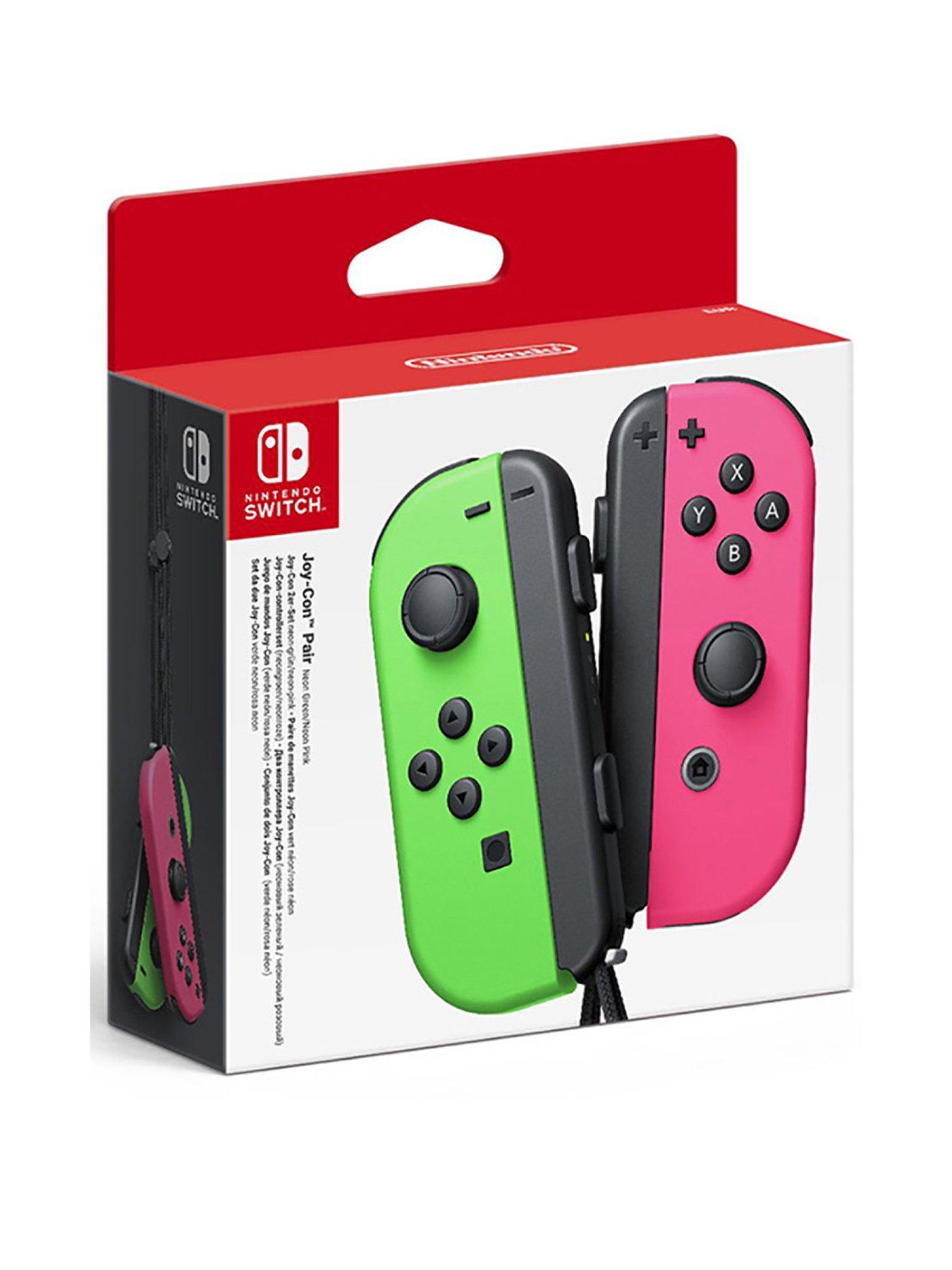 Nintendo Switch Joy-Con Controller Twin Pack, Wireless, Rechargeable – Neon  Pink/Neon Green