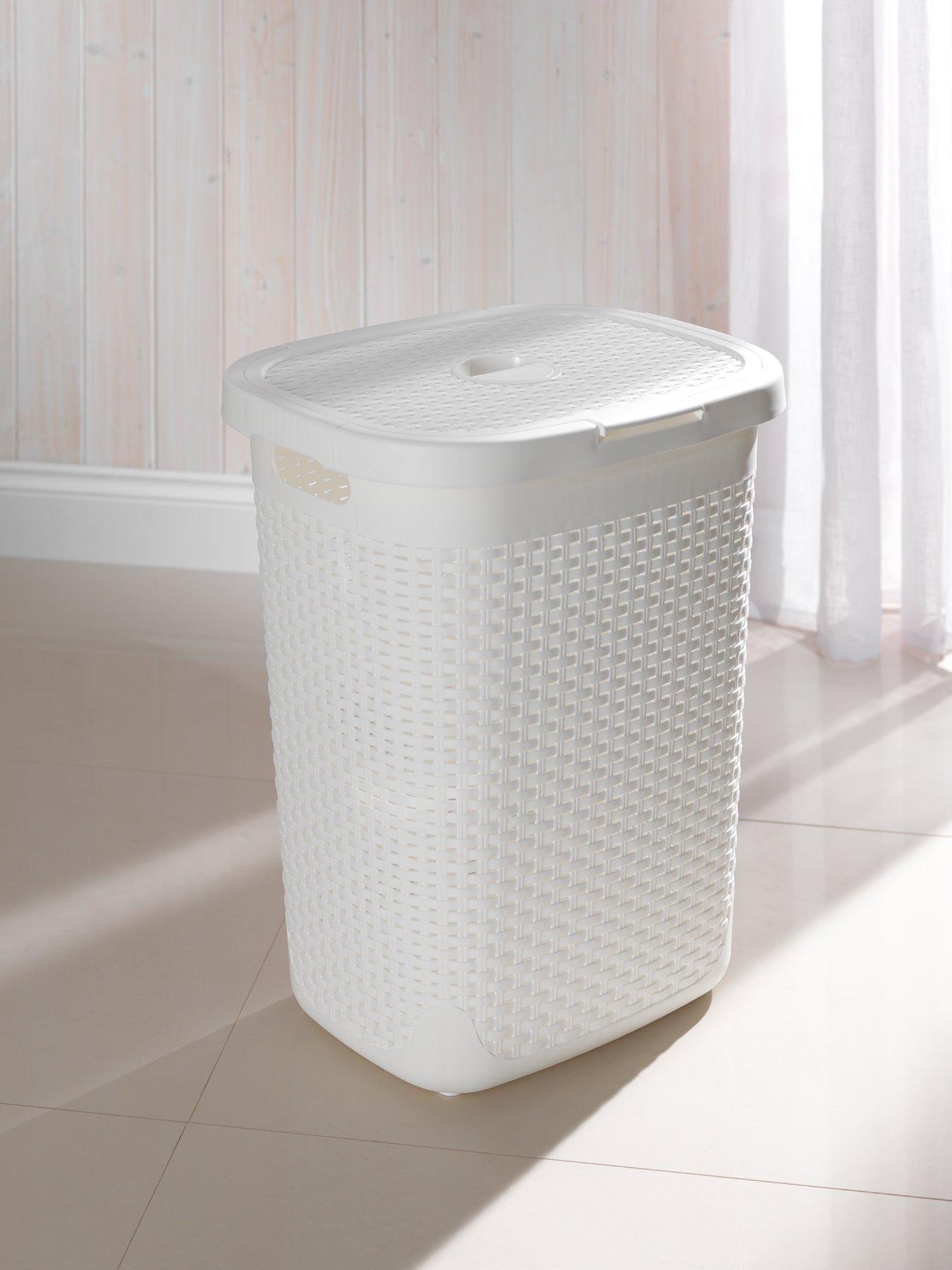 Image 2 of 5 of Addis 50 Litre Faux Rattan Laundry Hamper