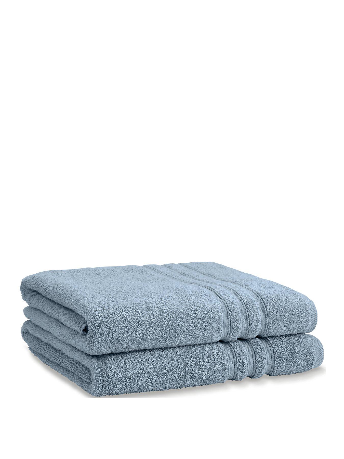 Catherine Lansfield Zero Twist Bath Sheet Pair