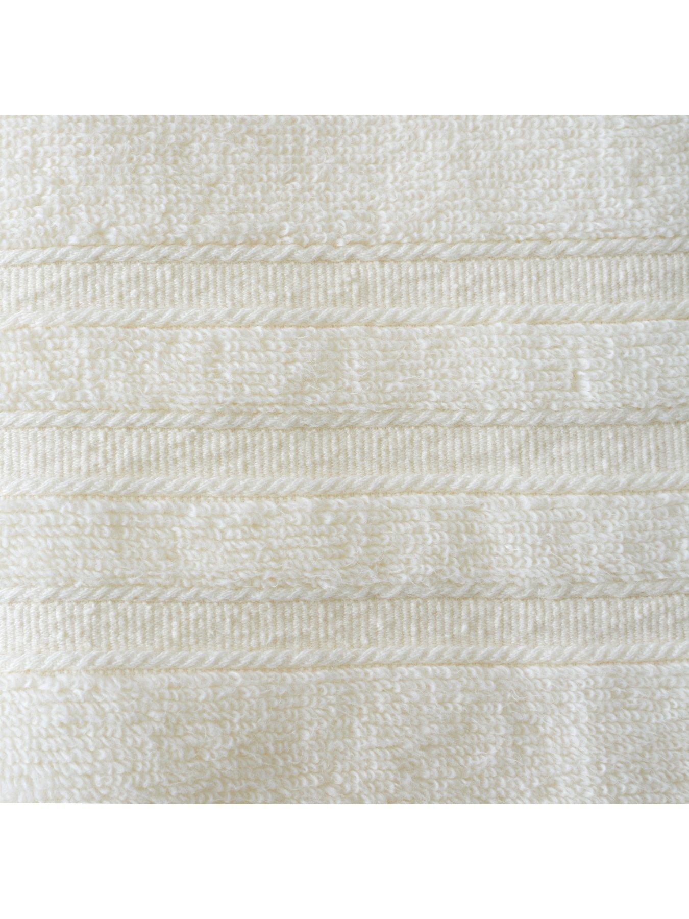 Catherine Lansfield Zero Twist Six Towel in White | 96% Star Brand Rating | Terrys