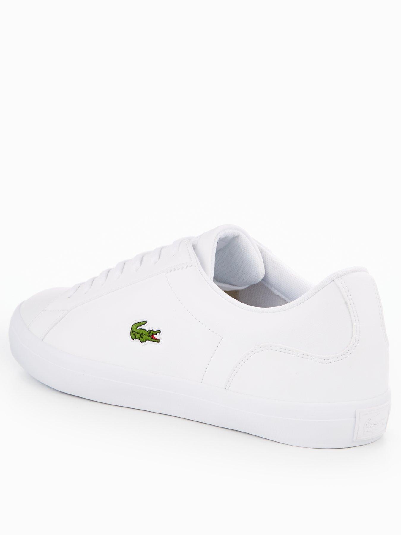 lacoste white trainers sale