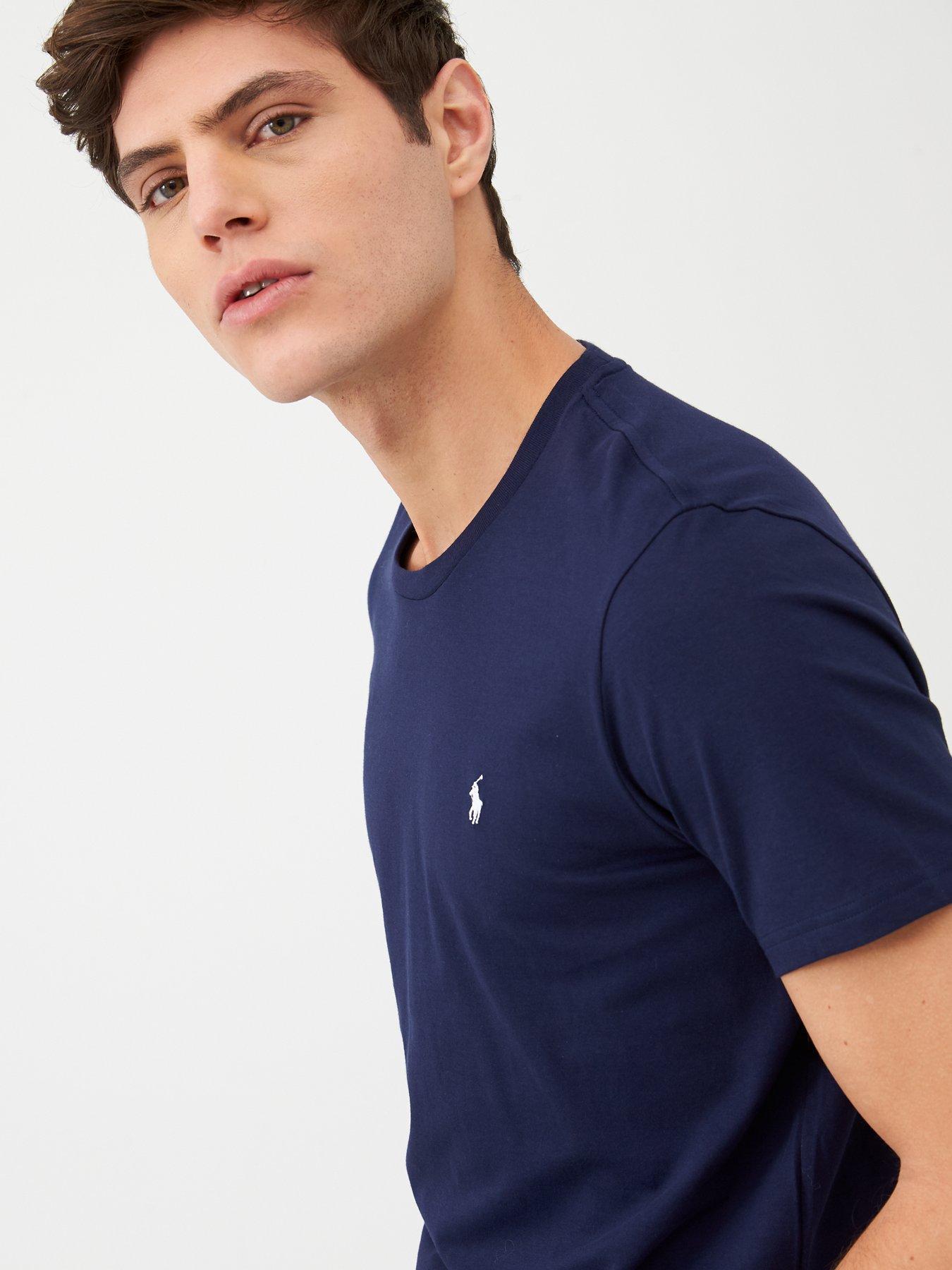 Image 4 of 4 of Polo Ralph Lauren Single Logo T-Shirt - Navy
