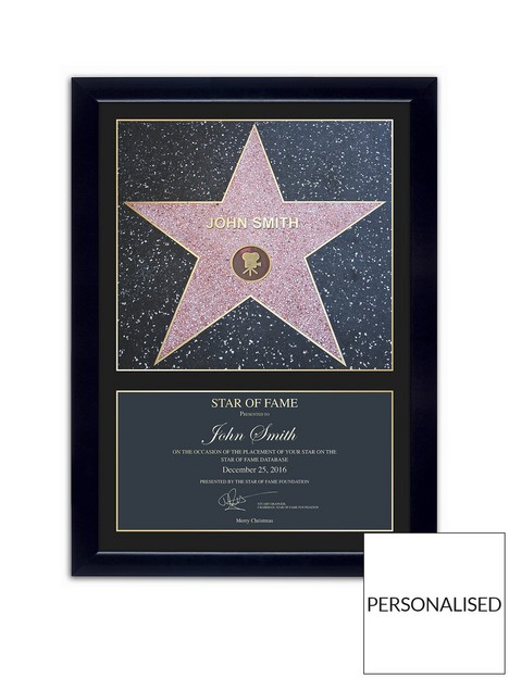framed-star-of-fame-personalised-print