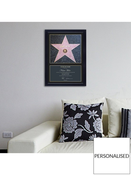 stillFront image of personalised-star-frame-picture