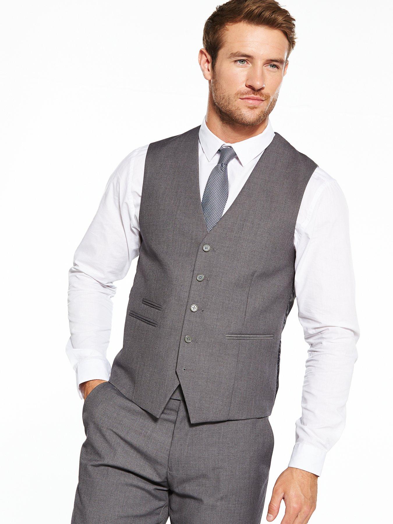 Men Madrid Waistcoat - Grey
