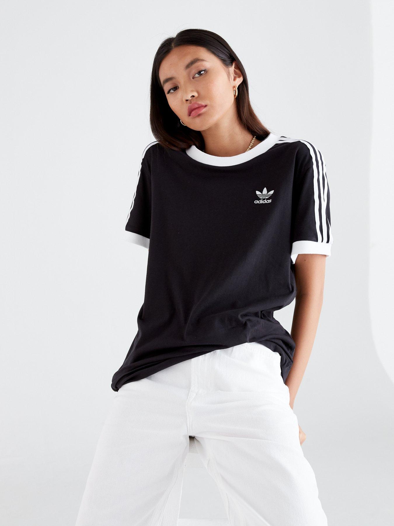 adidas originals three stripes tee