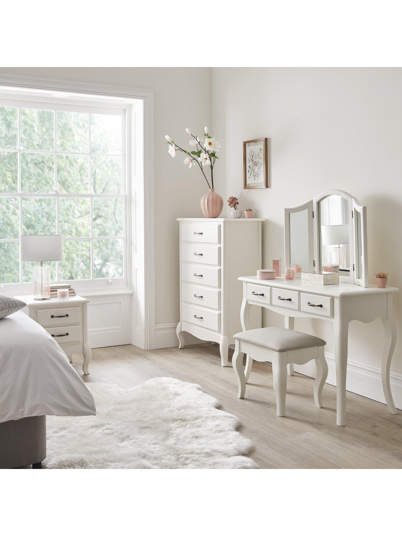 Olivia Dressing Table, Mirror and Stool Set very.co.uk