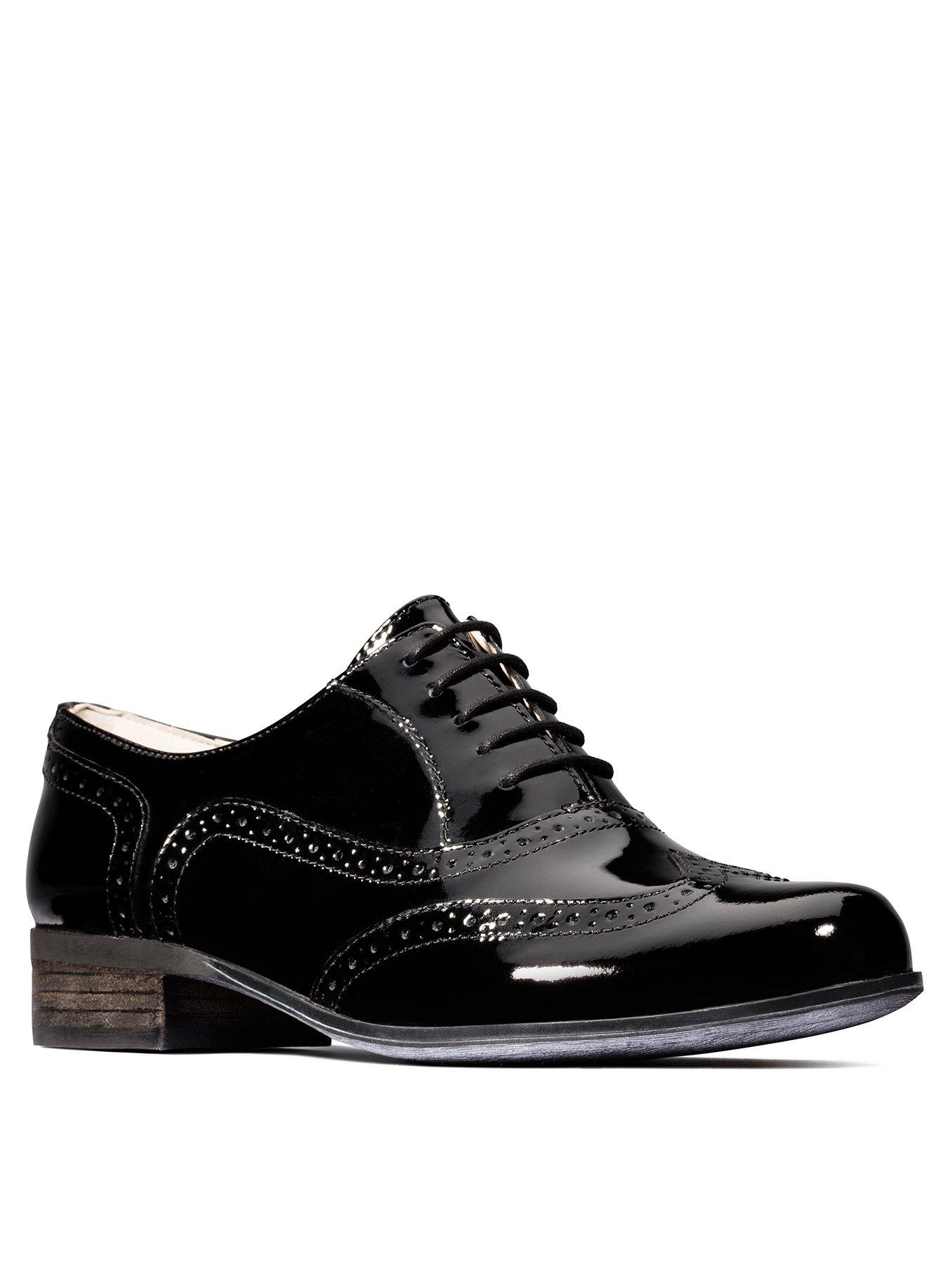 clarks patent brogues