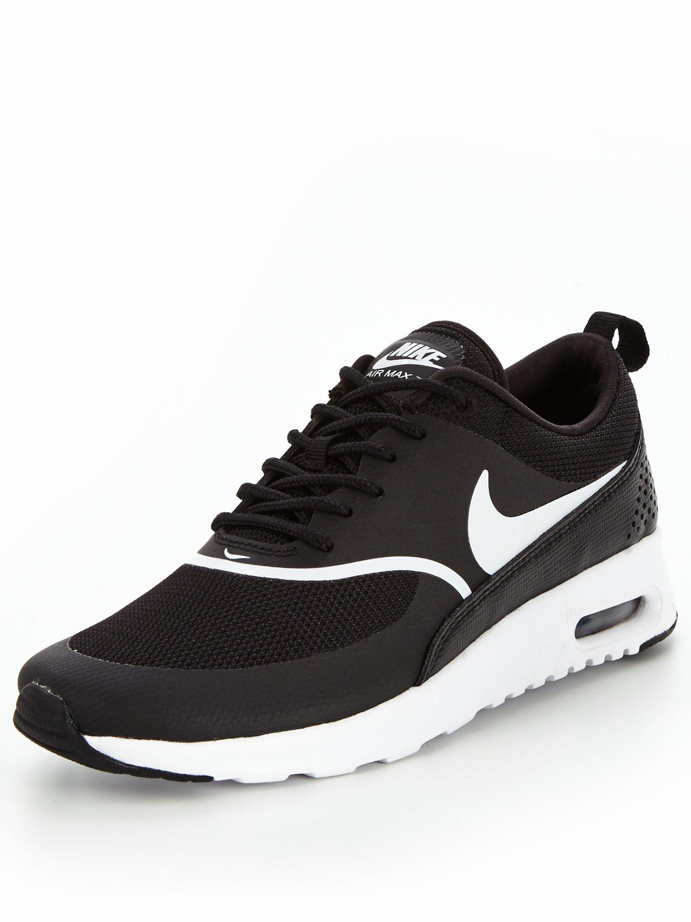 nike air max thea black white