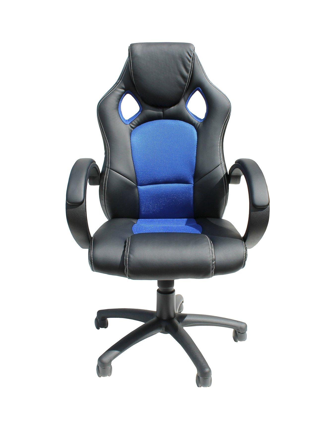Alphason Jensen Office Chair Black/Blue Very