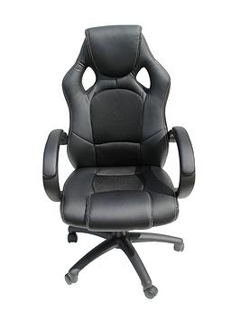 Product photograph of Alphason Jensen Office Chair - Black from very.co.uk