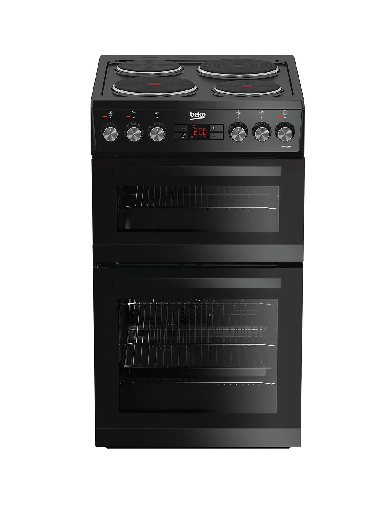 Beko Kdv555Ak 50Cm Double Oven Electric Cooker – Black