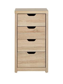 Product photograph of Very Home Aspen Slim 4 Drawer Chest from very.co.uk