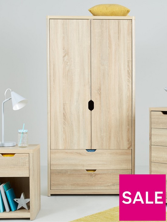 front image of very-home-aspen-2-door-2-drawer-wardrobe