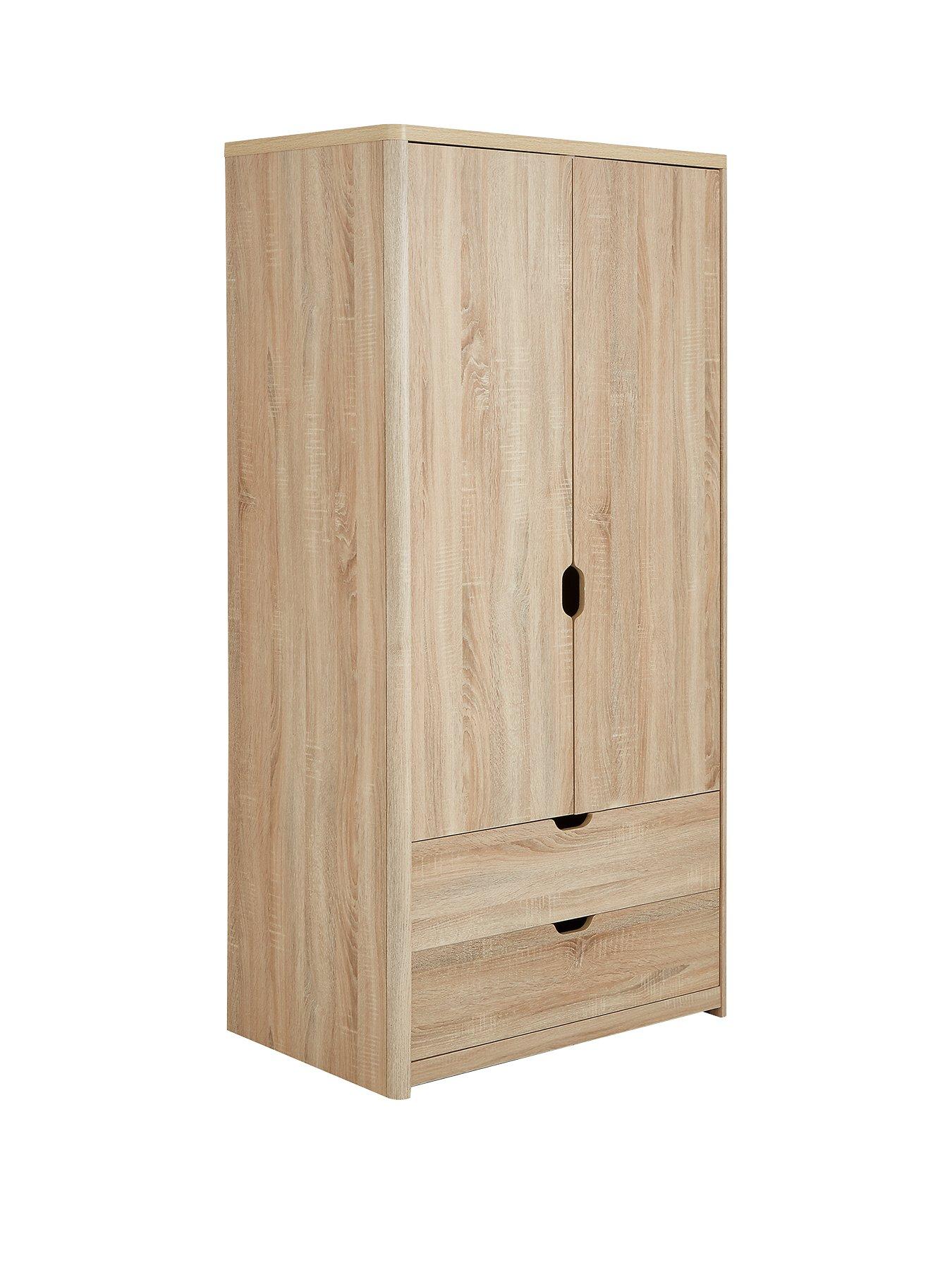 Image 3 of 6 of Very Home Aspen 2 Door, 2 Drawer Wardrobe - Oak