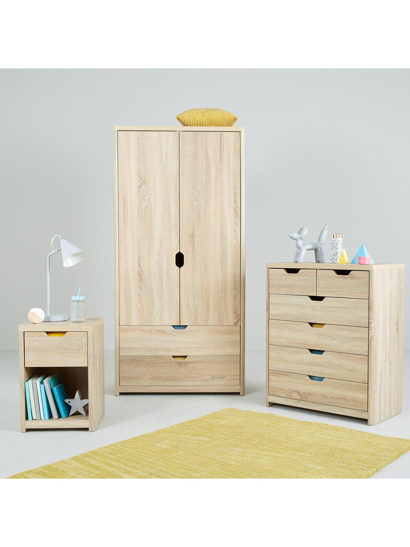 Image 6 of 6 of Very Home Aspen 2 Door, 2 Drawer Wardrobe - Oak