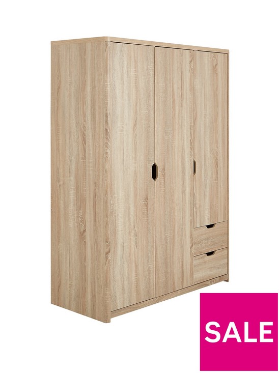 back image of very-home-aspen-3-door-2-drawer-wardrobe