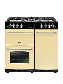 Belling Farmhouse 90G 90Cm Gas Range Cooker With Connection – Cream