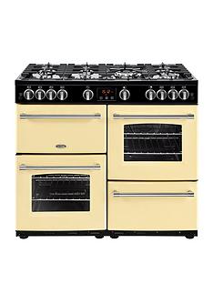Belling 100G Farmhouse 100cm Gas Range Cooker - Cream