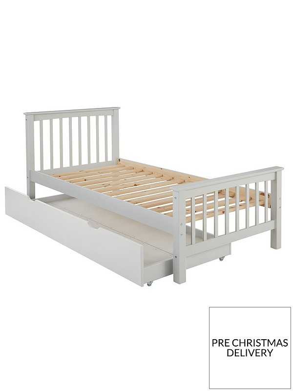 Novara Kids Single Bed Frame With, Trundle Bed Frame Ikea Uk