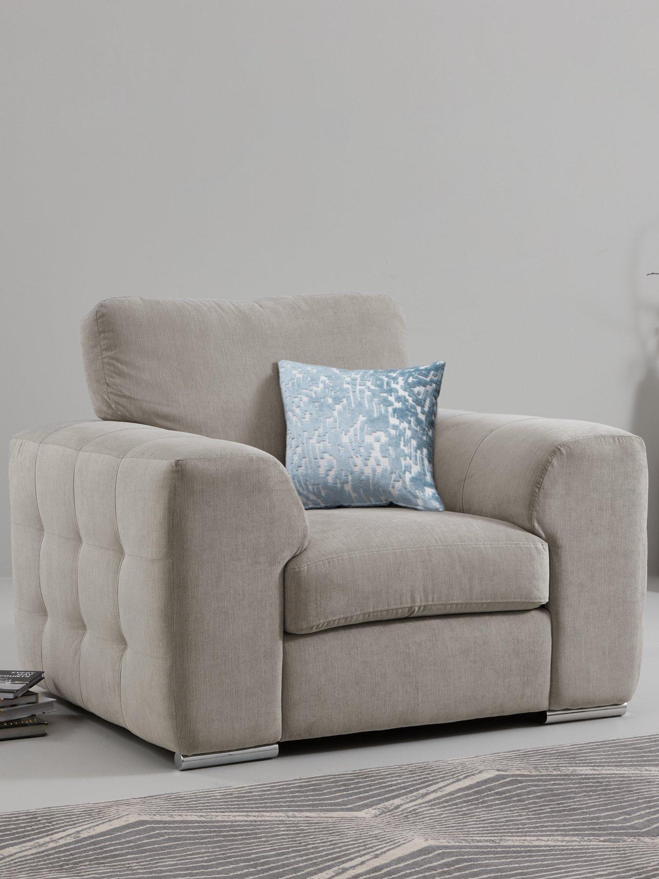 Product photograph of Very Home Sophia Fabric Armchair from very.co.uk