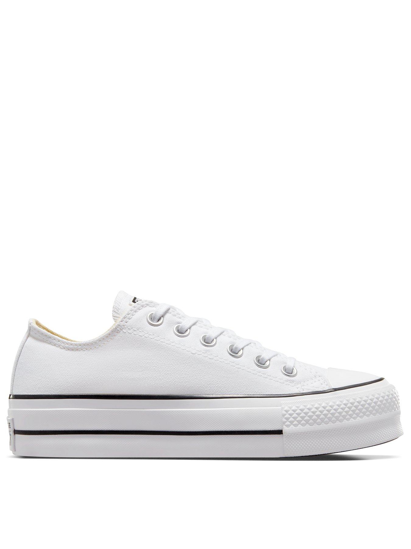 Womens converse white chuck taylor cheap all star ii ox trainers