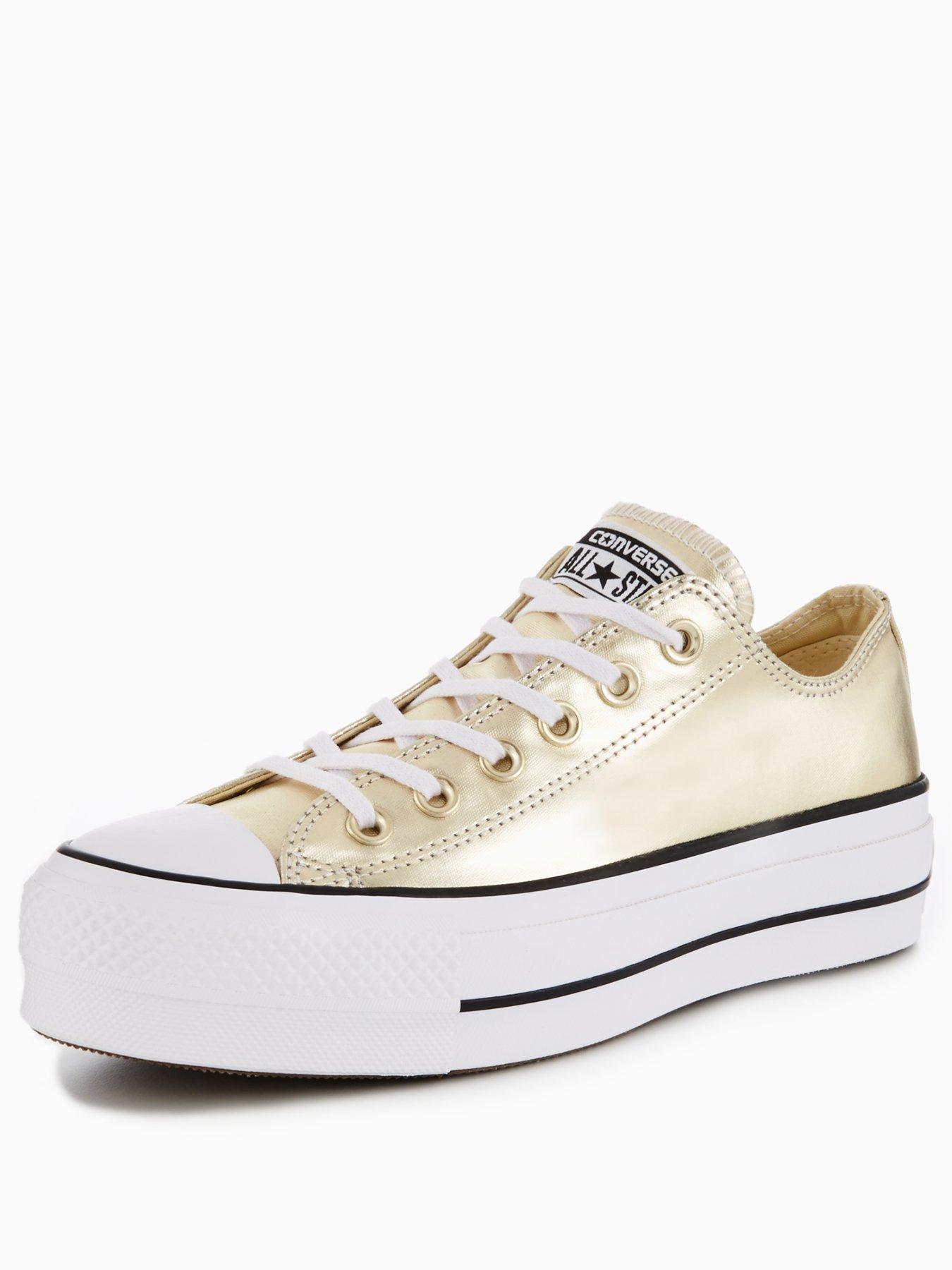 converse gold platform