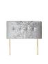  image of luxe-collection-by-silentnight-francesca-crushed-velvet-paddednbspheadboard