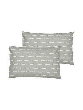 Product photograph of Scion Mr Fox Cotton Standard Pillowcases Pair from very.co.uk