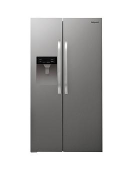 Hotpoint Sxbhe924Wd Frost-Free American-Style Fridge Freezer With Water Dispenser - Stainless Steel Review thumbnail
