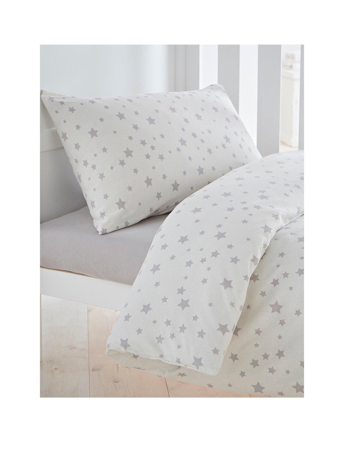 grey star cot bedding