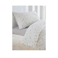Pink Star Silentnight Safe Nights Nursery Cot Bed Duvet Cover & Pillowcase Set