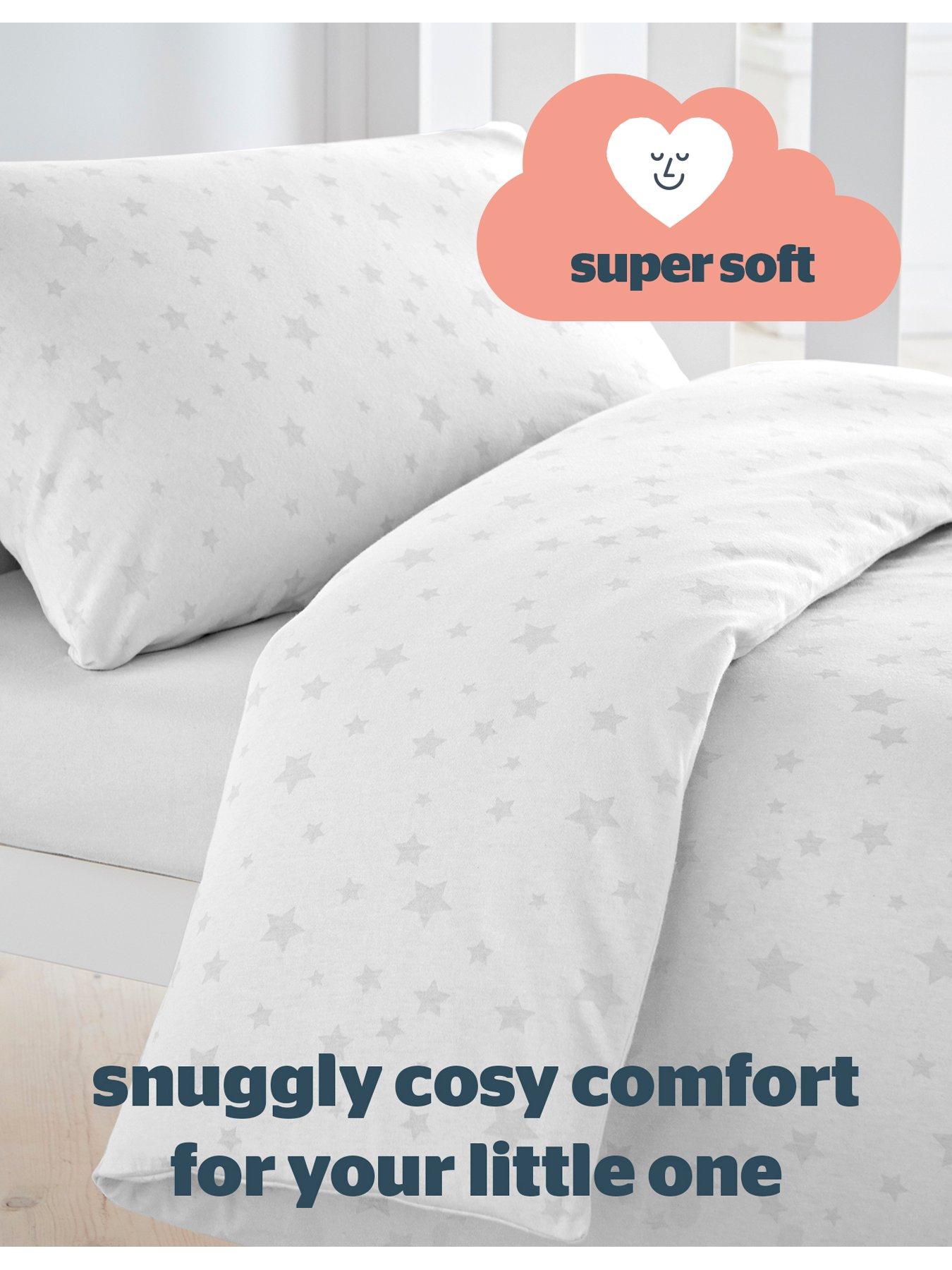 Silentnight Safe Nights Cot Bed Duvet Cover Set, Star Print very.co.uk