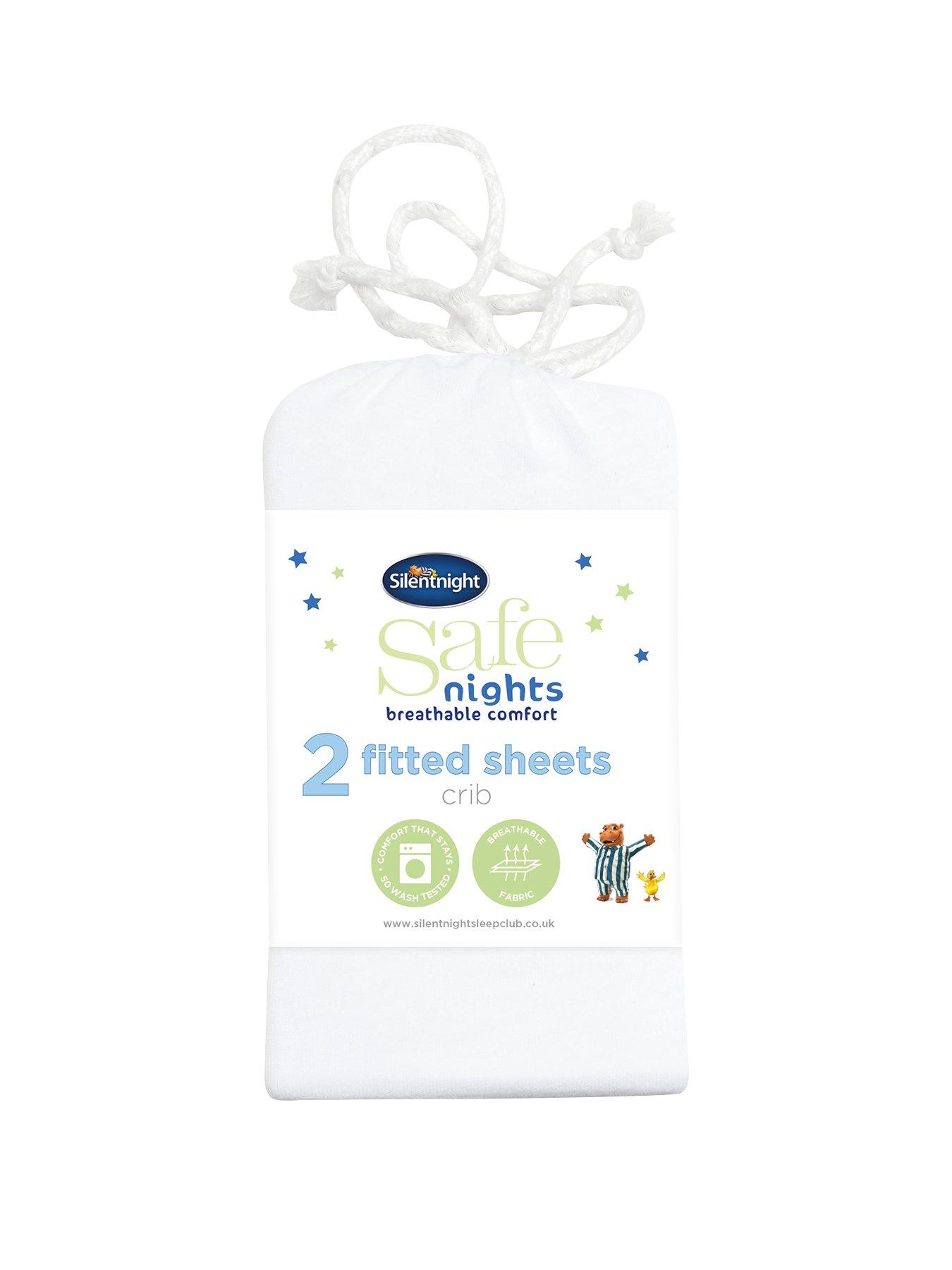 silentnight crib sheets